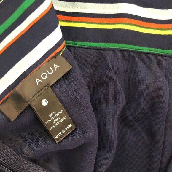 Aqua VNeck Stripe Wide Leg Cropped Jumpsuit Size XS - Picture 6 of 6